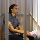 Brittney Griner, who was detained at Moscow’s Sheremetyevo airport and later charged with illegal possession of cannabis, sits inside a defendants’ cage after the court’s verdict during a hearing in Khimki outside Moscow, on August 4, 2022. (Photo by EVGENIA NOVOZHENINA / POOL / AFP) (Photo by EVGENIA NOVOZHENINA/POOL/AFP via Getty Images)